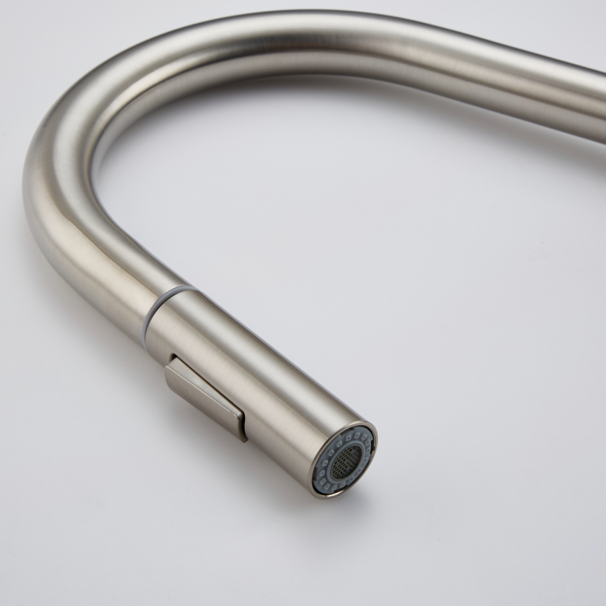 Een detail foto van de uitloop van de kraan.